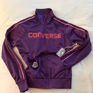 Converse Purple Jacket with Red Accents